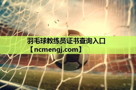 羽毛球教练员证书查询入口